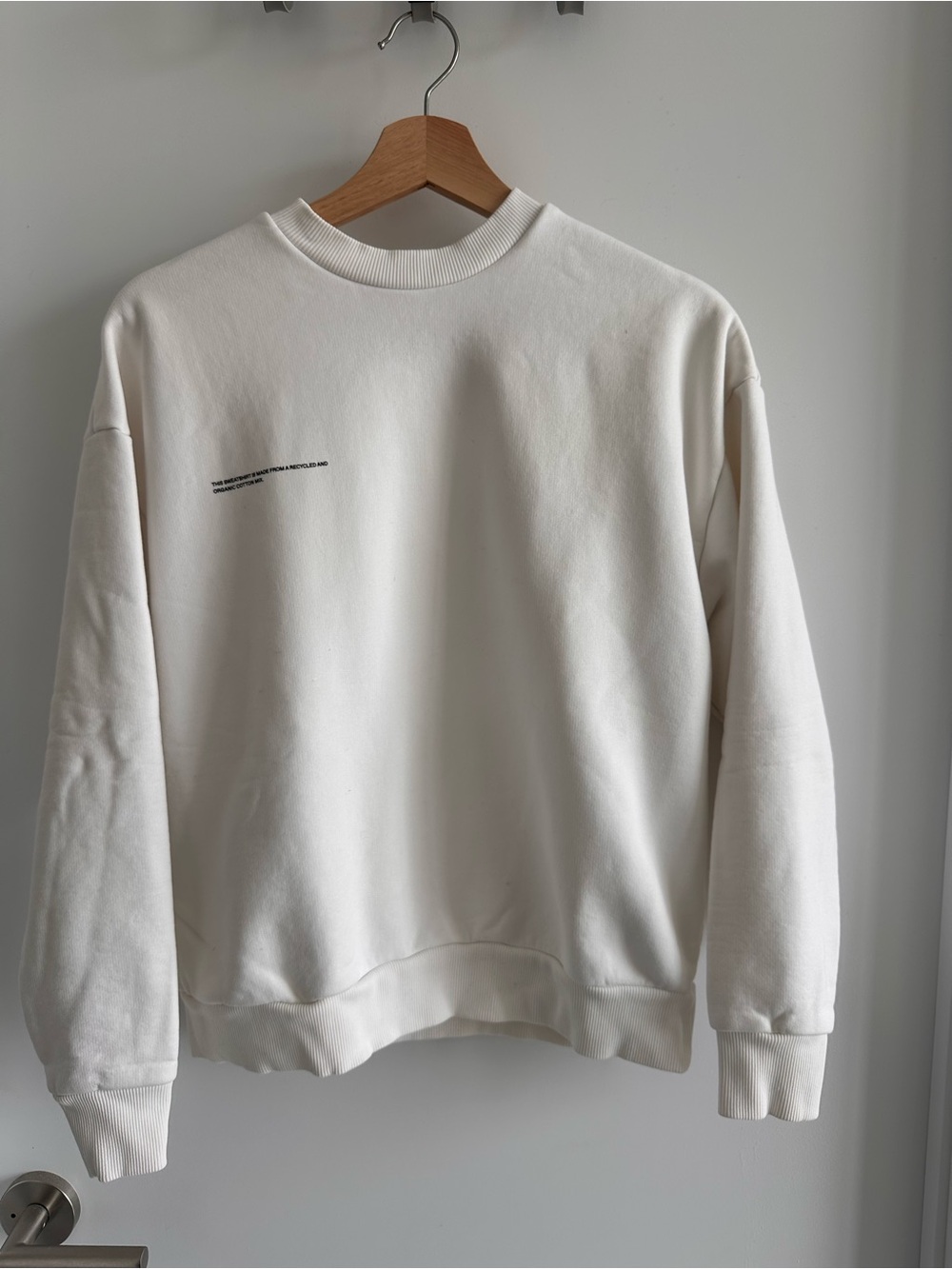 PANGAIA White Organic Recycled Cotton Sweatshirt XS